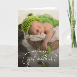 Elegant Godmother Request Photo Kort
