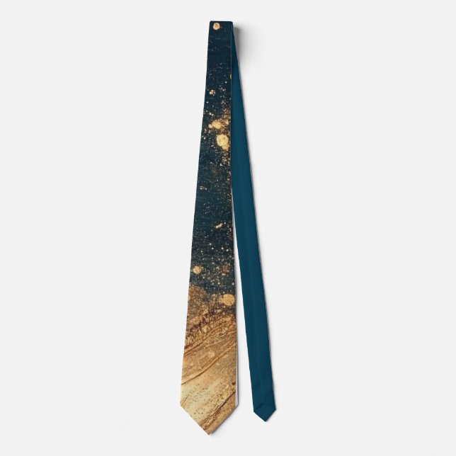 Elegant Gold Accent Tie / Elegante Krawatte Slips (Framsida)