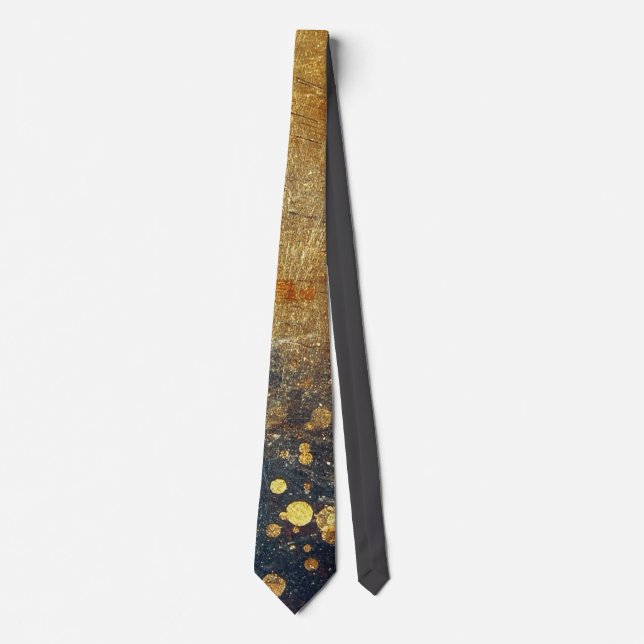 Elegant Gold Accent Tie / Elegante Krawatte Slips (Framsida)