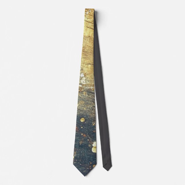 Elegant Gold Accent Tie / Elegante Krawatte  Slips (Framsida)