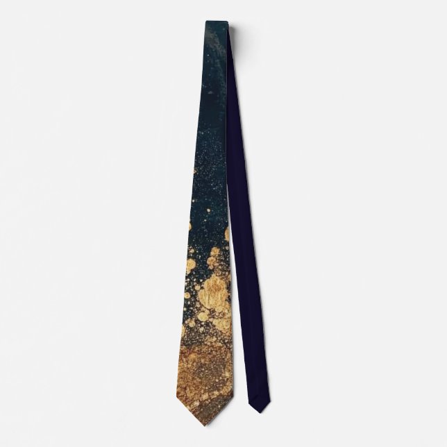 Elegant Gold Accent Tie / Elegante Krawatte Slips (Framsida)