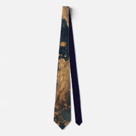 Elegant Gold Accent Tie / Elegante Krawatte Slips