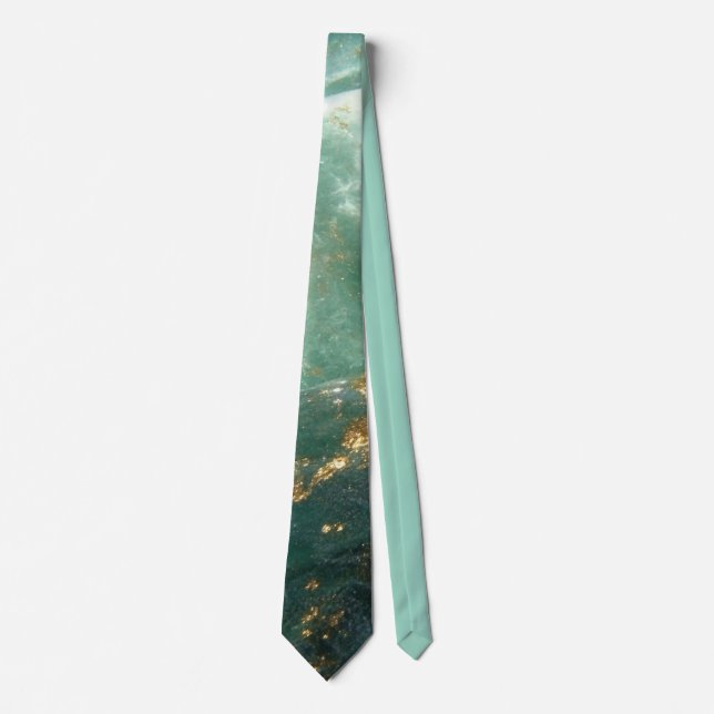 Elegant Gold Accent Tie / Elegante Krawatte Slips (Framsida)