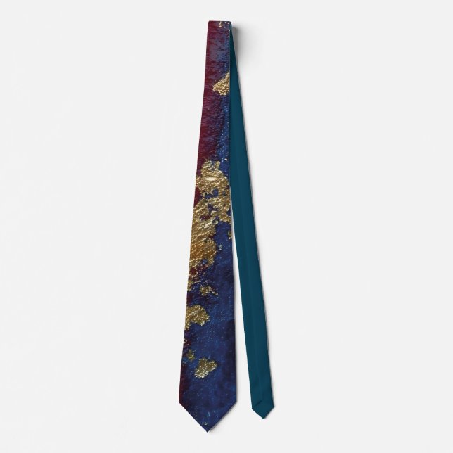 Elegant Gold Accent Tie / Krawatte Slips (Framsida)