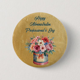 Elegant Gold Administrative Professionals Day Knapp