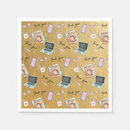 Elegant Gold Administrative Professionals Day Pappersservett