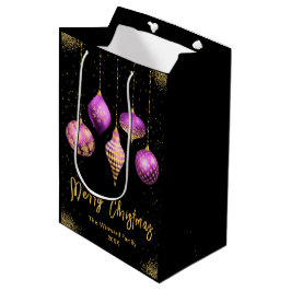 Elegant Gold and Purple Ornament Christmas