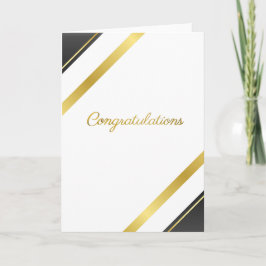 Elegant Gold Congratulations - Special Achievement Kort