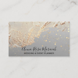 *~* Elegant Gold Foil Glitter Beauty Bröllop Visitkort