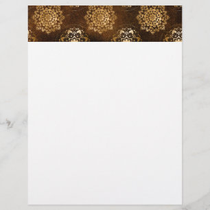 Elegant Gold Foil och Black Indian Mandala