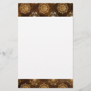 Elegant Gold Foil och Black Indian Mandala