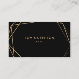 Elegant Gold Foil Ramar Modern Professionell Visitkort