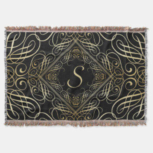 Elegant Gold Foil See Scrollwork Script på Black Mysfilt