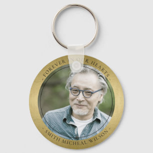 ELEGANT GOLD FOLISYMPATI MEMORIAL FOTO MAGNET NYCKELRING