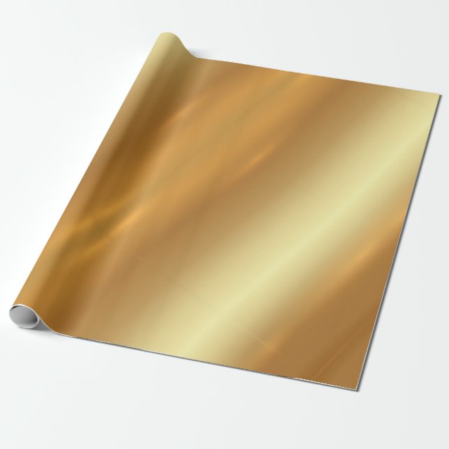 Elegant Gold Glamour Modern Luxury Template Gift Presentpapper (Utrullad)