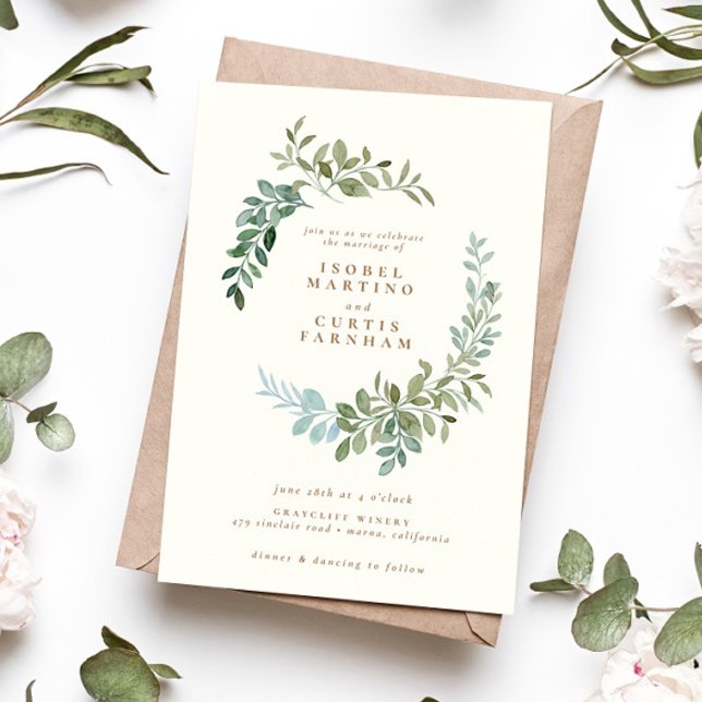 Elegant Gold Greenery Eucalyptus Leaf Wedding (Skapare uppladdad)