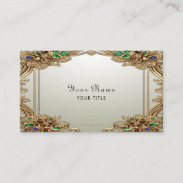 Elegant Gold Ornate Business Card Visitkort