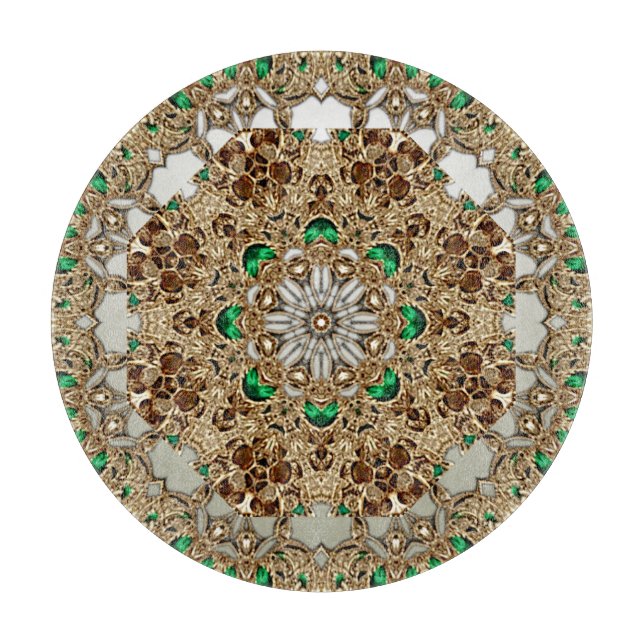 Elegant Gold Ornate Cutting Board (Framsidan)