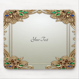 Elegant Gold Ornate Mousepad Musmatta