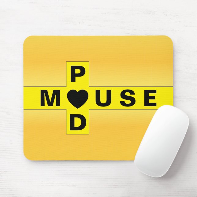 Elegant Gold Pattern Mouse Pad for Luxe Desk Vibes Musmatta (Med mus)