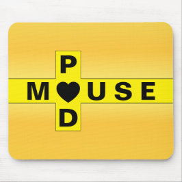 Elegant Gold Pattern Mouse Pad for Luxe Desk Vibes Musmatta