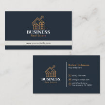 Elegant Gold Property Logo Fastighetsmäklare