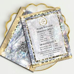 Elegant Gold Silver Holograph Unique Glitter Flygblad<br><div class="desc">Elegant Gold Silver Holograph Unique Glitter Flyer.</div>
