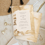 Elegant Golden Abstrakt Watercolor Bröllop Inbjudningar<br><div class="desc">Elegant bröllop inbjuder med en modern minimalistisk utformning. Med ett beige kräm-schema i färg,  abstrakt vattenfärgsbakgrund med faux guld-accenter och snyggt-typografi som anger tonen för din speciella dag.</div>