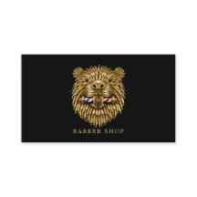 Elegant Golden Beaver Barberarebutik Qr-kod