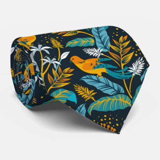 Elegant Golden Birds illustrerade mönster Slips