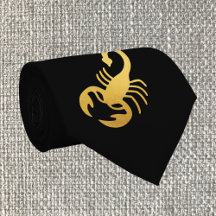 Elegant Golden - Black Scorpio Zodiac