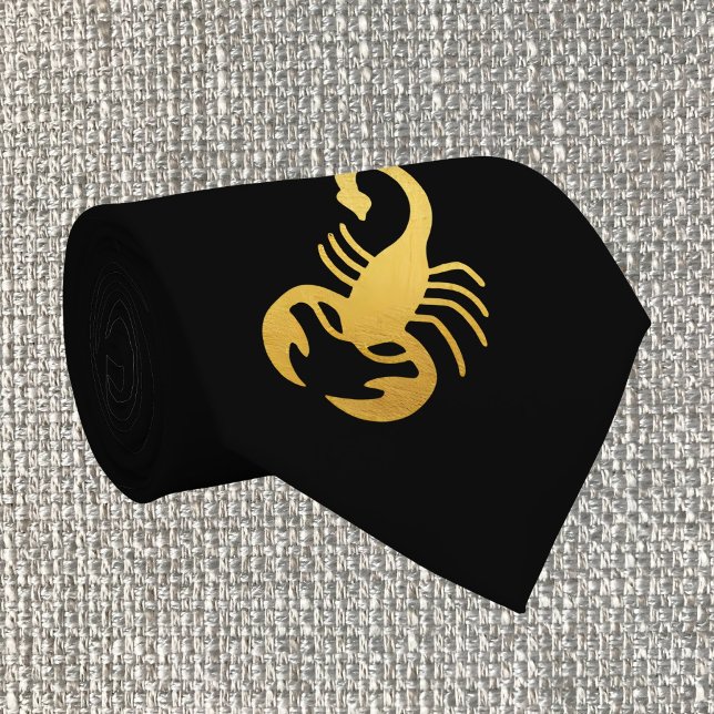 Elegant Golden - Black Scorpio Zodiac Slips (Skapare uppladdad)