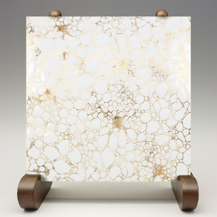 Elegant Golden Bubble Veins Marble Stil Kakelplatta
