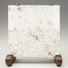 Elegant Golden Bubble Veins Marble Stil Kakelplatta
