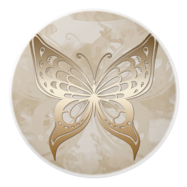 Elegant Golden Butterfly  Knopp (Framsidan)