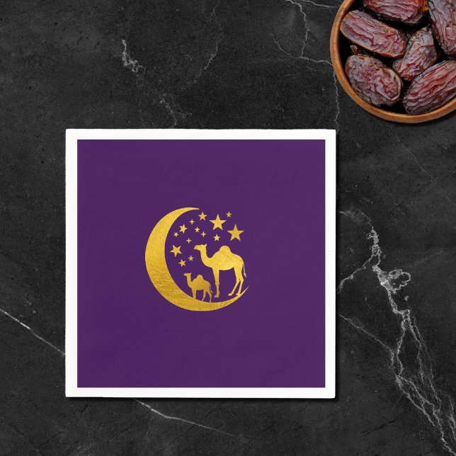 Elegant Golden Camel Pappersservett (Skapare uppladdad)