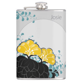 Elegant Golden Camellias Add Namn Fickplunta