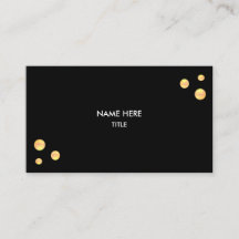 Elegant Golden Dots on Black