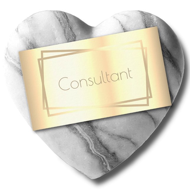 Elegant Golden Färgad Modern Ram Consultant Visitkort (Skapare uppladdad)