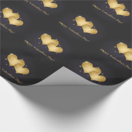 Elegant Golden Hearts Namn - Alla hjärtans dag Presentpapper