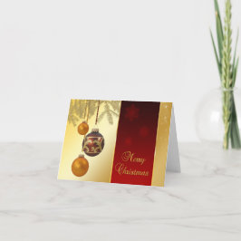 Elegant Golden-jul Helgkort