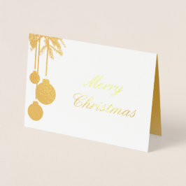 Elegant Golden jul - oljekort Folierat Kort