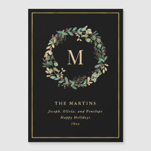 Elegant Golden-julfransen med Monogram