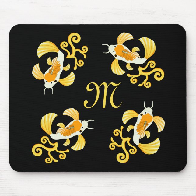 Elegant Golden Koi Butterfly Fish Musmatta (Framsidan)