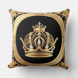 Elegant Golden Krona Kudde