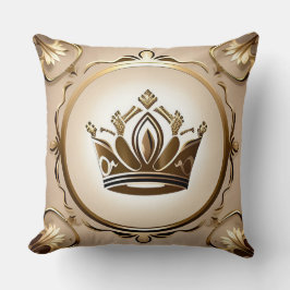 Elegant Golden Krona Kudde