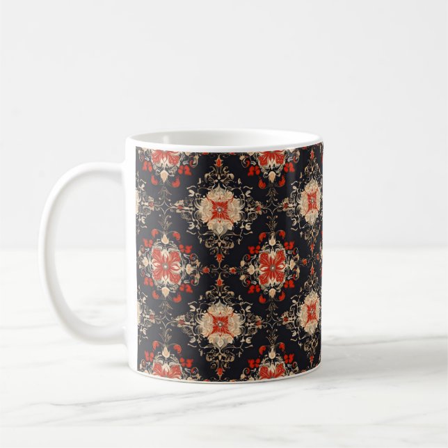Elegant Golden Persian Mönster Kaffemugg (Vänster)