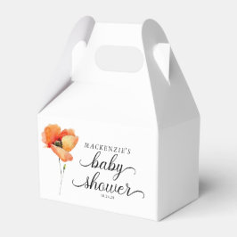 Elegant Golden Poppy Baby Shower Presentaskar