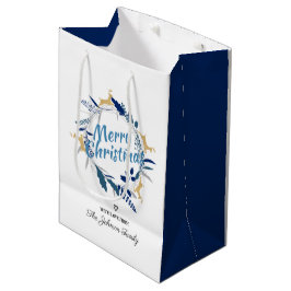 Elegant Golden Reindeer Blommigt Julfrand 