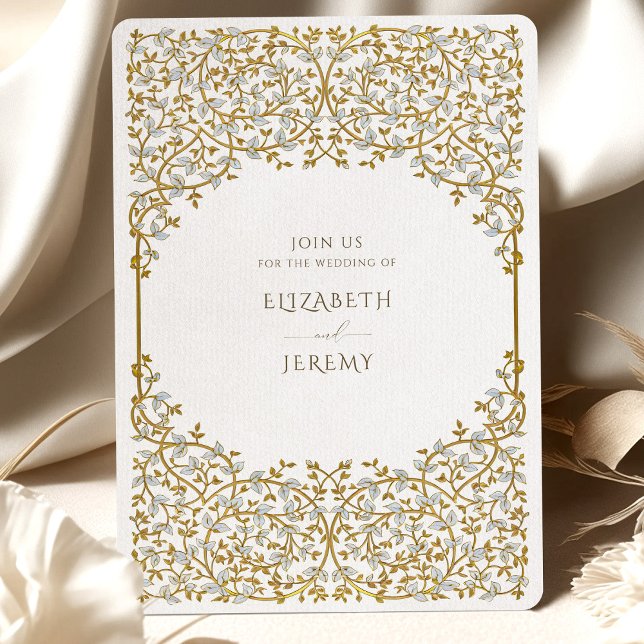 Elegant Golden Vine Wedding Suite Inbjudningar (Skapare uppladdad)